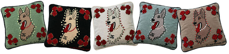 "Great Dog" Hand-Hooked Pillow 18" x 18"