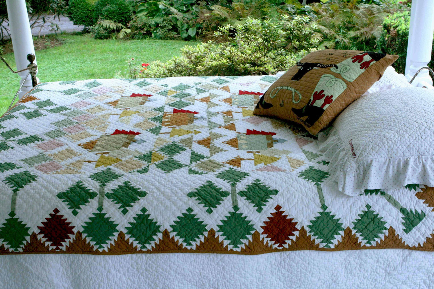 "Lodge Mountain" Reversible Cover-Up Quilt 64" x 64"