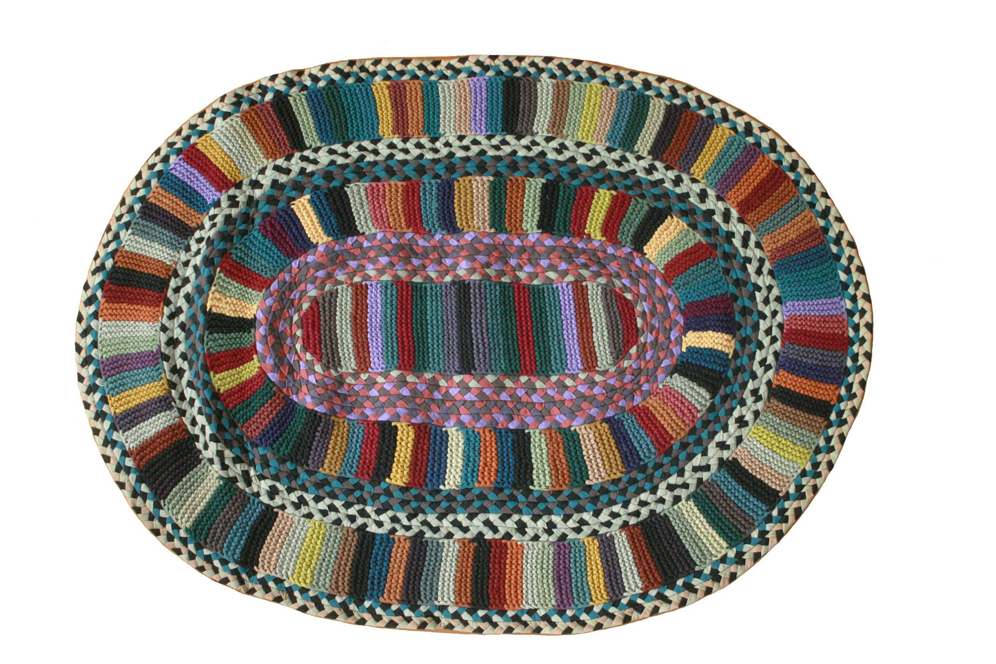 Lancaster Rug 36'' x 51'' Hand Knitted and Braided