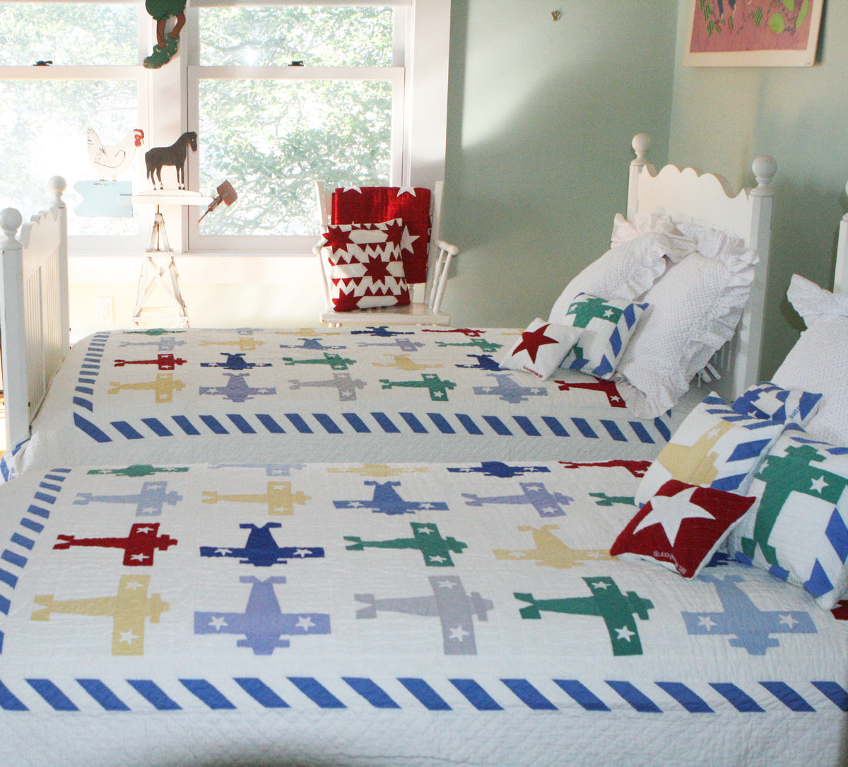 "Multi Plane" Twin Quilt 64" x 85"