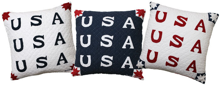 "USA" Throw Pillows