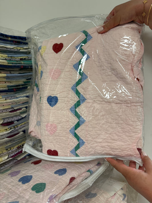 Pink Pastel Mini Heart Crib