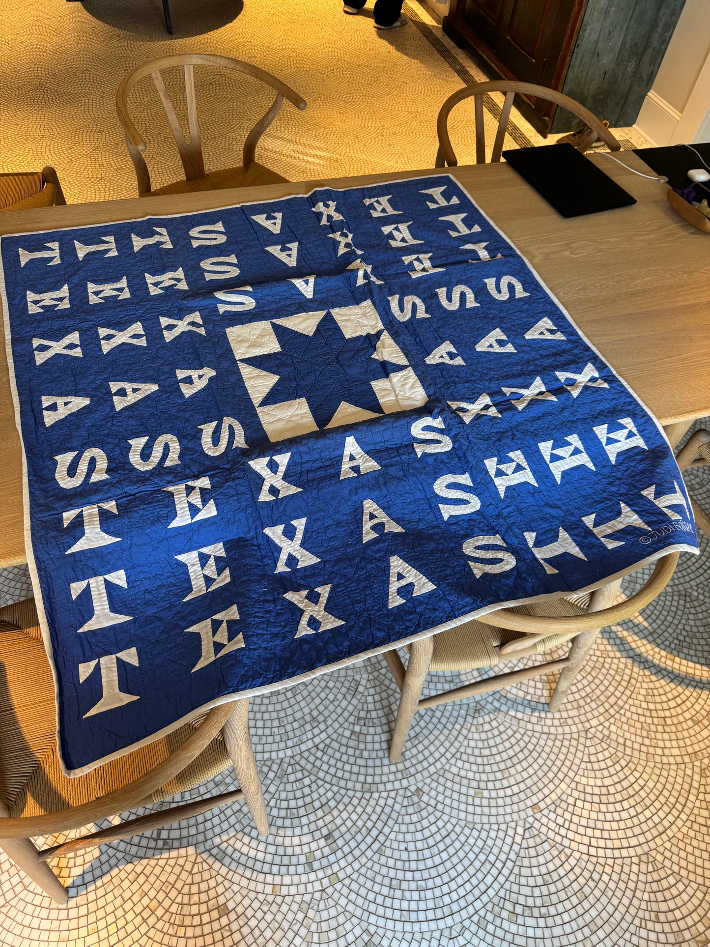 Texas Star Throw in Blue