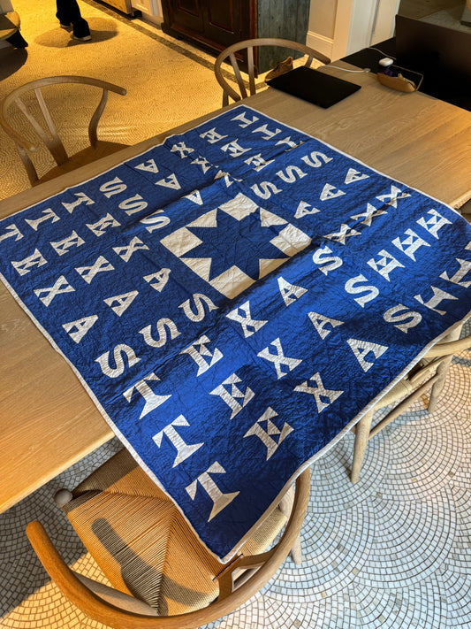 Texas Star Throw in Blue
