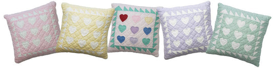 "Mini 9-Heart" Pillows 12" x 12"