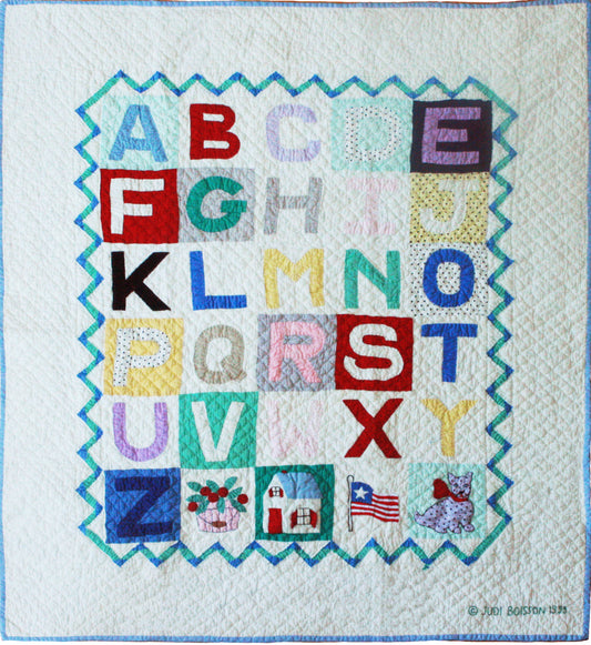 "Alphabet" Crib Quilt 43" x 48"