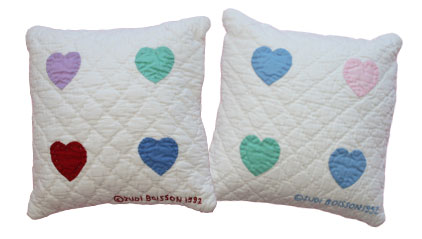 "Mini 4-Heart" Pillow