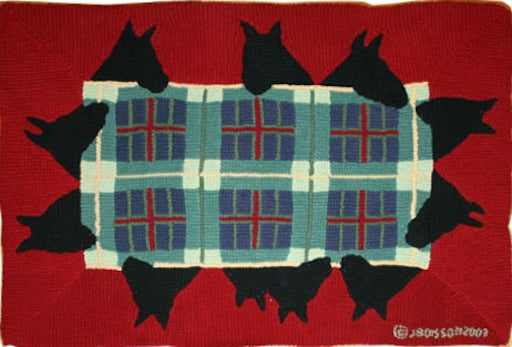 Canyon Plaid Red 34'' x 48''