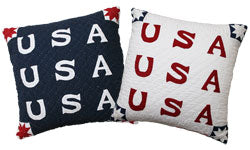 "USA" Throw Pillows